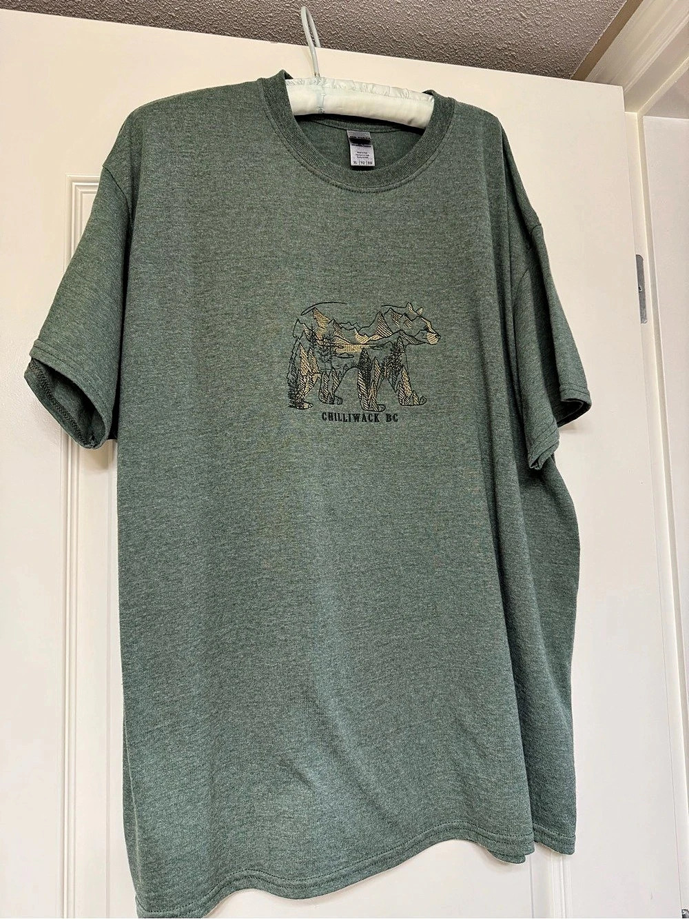 Gildan Graphic Tee in Green Size XL